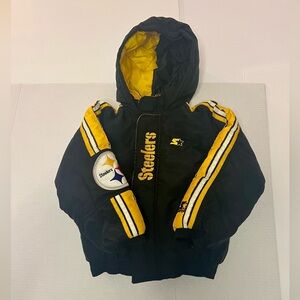 STARTER Pittsburgh Steelers Full Zip Jacket Children’s Size Medium Like New